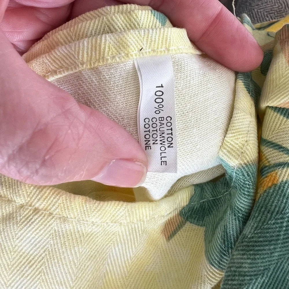 Italian Lemon Tablecloth Mediterranean Cotton Tablecloth 67x122 Made In Italy**